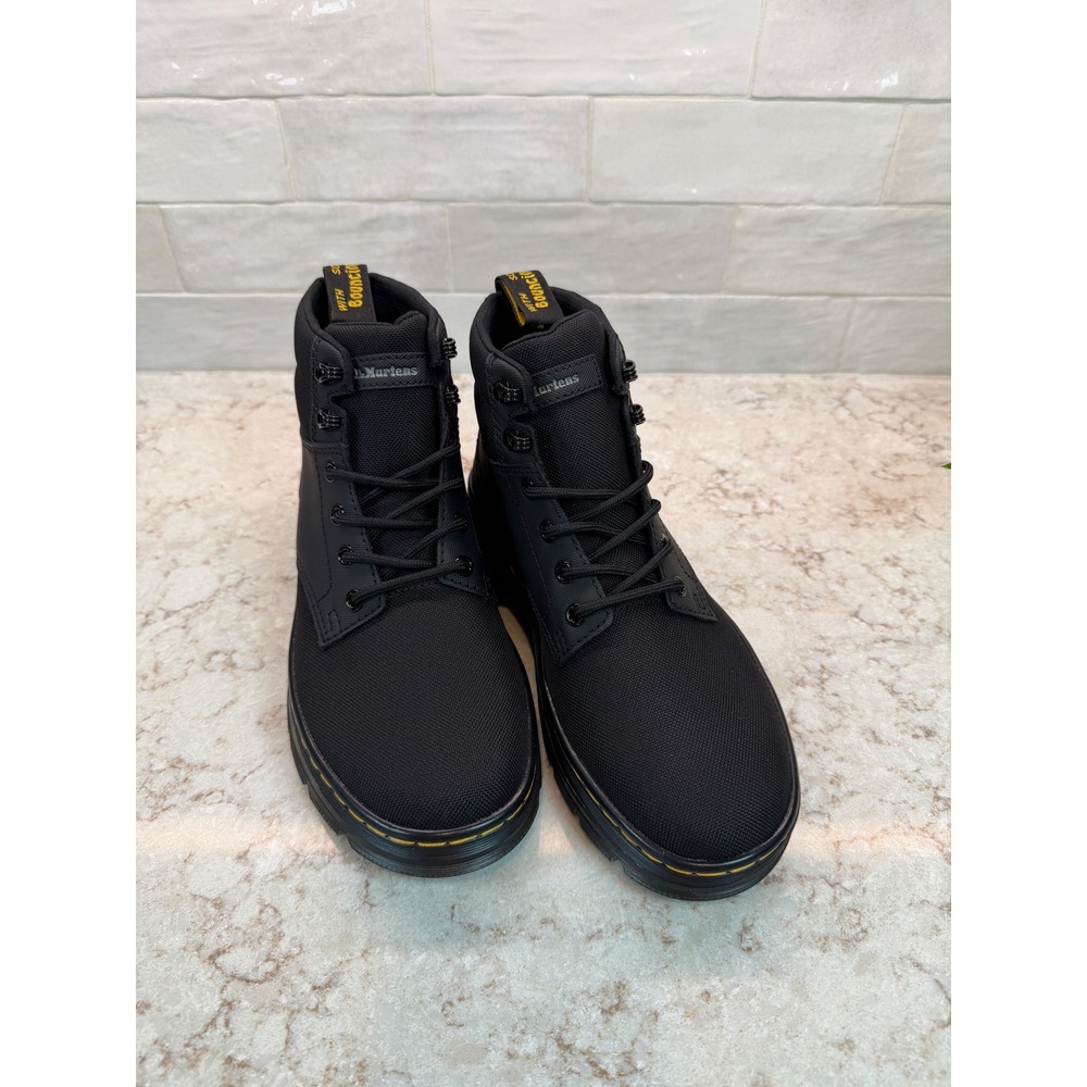 Dr. Martens Rakim Extra Tough 50/50 Ajax Black Utility Boots Womens 8